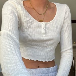 BP comfy ruffled top